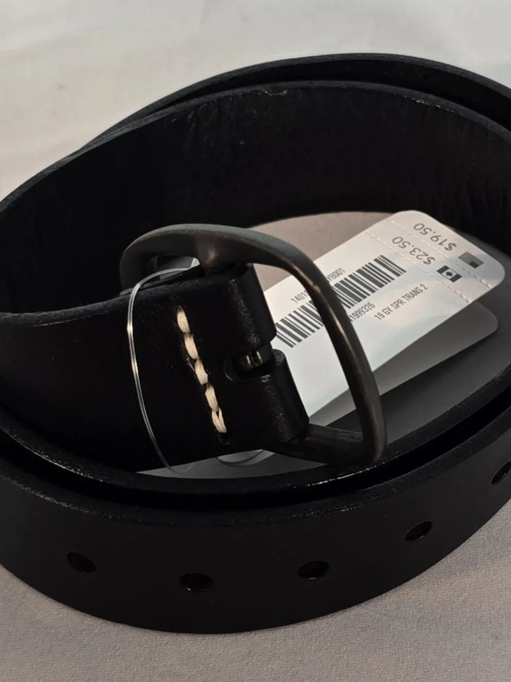 Gymboree Black Leather Kids's Belt with Dark Metal Buckle